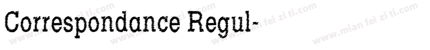 Correspondance Regul字体转换